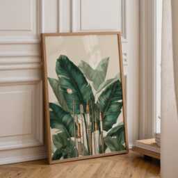 Dental Wall Art Print - Botanical Tools Illustration Modern Dentist Office D??cor Green Medical - thumbnail 1
