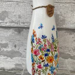 Wildflower Vase, Flower Vase , Easter - Decoupage Gift, Flowers, Mother's Day Gifts - thumbnail 3