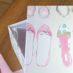 Luxury Shoe Box - Large in World At Your Feet Design - Handmade The UK - thumbnail 3