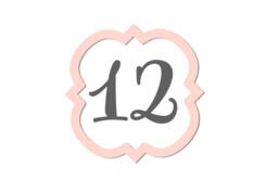Wood Quarterfoil Marker, Milestone Blanket Month Baby Shower Gift, Photo Prop, Keepsake - thumbnail 1