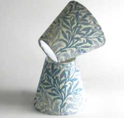 William Morris Candle Clip Lampshade Bough Print, Azure Home Decor - thumbnail 1