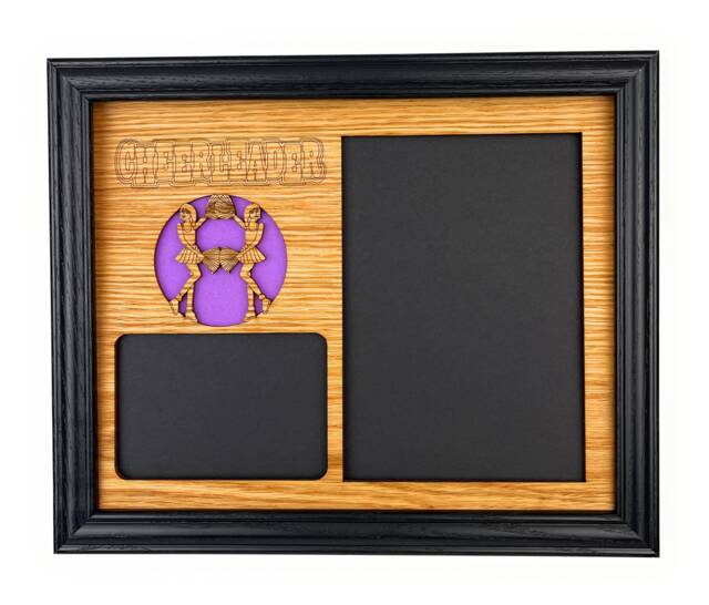 Cheerleading Picture Frame - 8x10 Holds 5x7 & 3x4 Photos Cheerleader Award, Cheer Coach Gift For Cheerleader, Mom - image 1