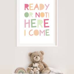 Playroom Prints, Pastel Girls Nursery Bedroom Prints Toddler Room, Wall Art, Kids Baby - thumbnail 3