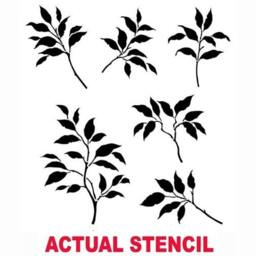 Citrus Leaves Reusable Stencil - Wall & Ceiling Decor With Stencils - thumbnail 4