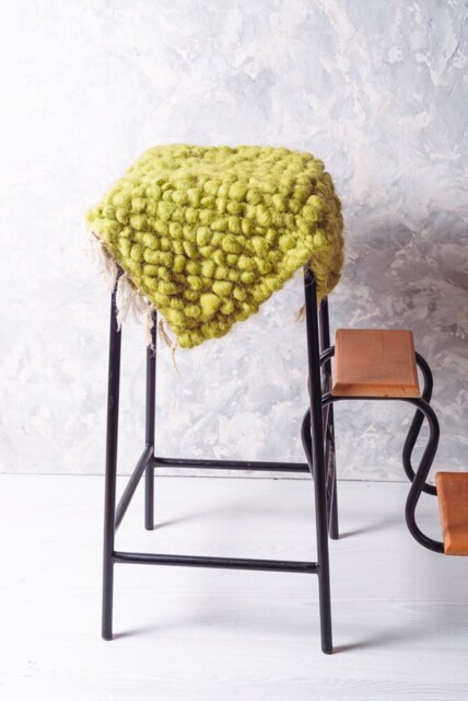 Cushion Round Seat, Floor Seating, Saddle Scandinavian Seat Cushion, Stool Handwoven, Modern Style Chair Cushion - image 1