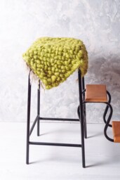 Cushion Round Seat, Floor Seating, Saddle Scandinavian Seat Cushion, Stool Handwoven, Modern Style Chair Cushion - thumbnail 1