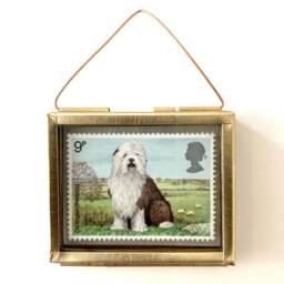Old English Sheepdog Wall Art - Sheep Dog Pet Loss Gift Lover For Owners Miniature - thumbnail 1