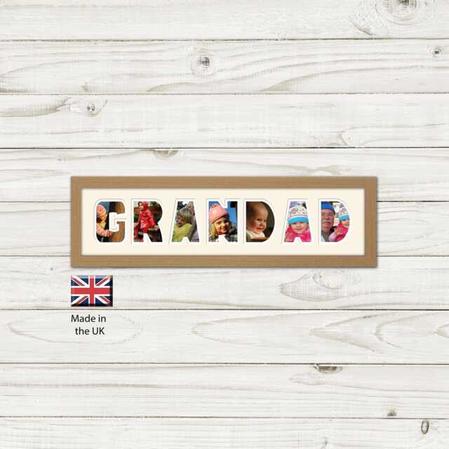 Grandad Photo Frame Word Name Special Gift Father's Day 20-Dd By Photos in A Word - image 1