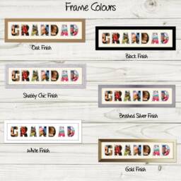 Grandad Photo Frame Word Name Special Gift Father's Day 20-Dd By Photos in A Word - thumbnail 3