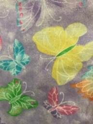 Purple Butterfly Christmas Stocking Can Be Personalized - thumbnail 3