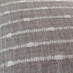 Light Gray & Cream Striped Pillow Cover - thumbnail 2