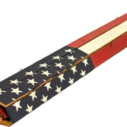 Handmade Wooden American Flag Rustic Usa Wall Decor - 48In X 27In - thumbnail 3