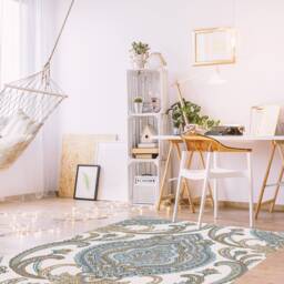 Orient Maharaja Vinyl PVC Mat, Linoleum Rug, Modern Home Decor, Floor Living Room Rugs #19G - thumbnail 2