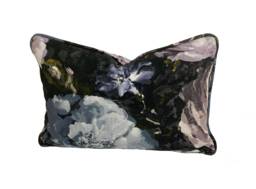 Clarke & - Floretta Blush/Charcoal Stunning Luxurious Floral Cushion Cover Throw Pillow Designer Home Decor - thumbnail 1