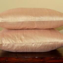 Peach Colour Dupioni Silk Cushion Cover/Code 376 12x12, 12x16, 12x20, 14x20, 14x24, 16x16, 18x18, 20x20, 22x22, 24x24 - thumbnail 2
