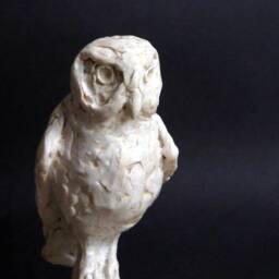 Italian Carrara Marble Owl - thumbnail 2