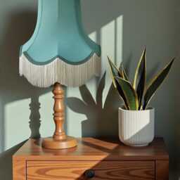 Traditional Duck Egg Blue Fabric Lampshade Handmade For Table & Floor Standard Lamp Bases, Wall Light Fixtures, Ceiling Fittings - thumbnail 3