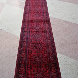 32 Ft Long Runner Rug, Best Quality Turkmen Tribal Hallway Runner, Bukhara Afghan Handmade Veg Dyes Wool, Oriental Runner, 32.0 X 2.9 - thumbnail 3