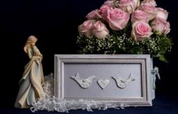 Birds Lover Silver Small Frame Wall Hanging