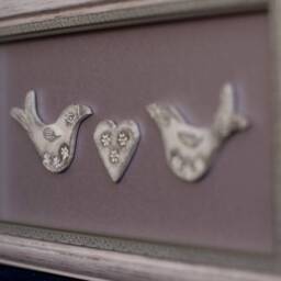Birds Lover Silver Small Frame Wall Hanging - thumbnail 3