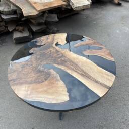 Epoxy Dining Table, Resin Custom 48 - thumbnail 2