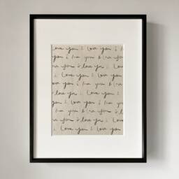 Love You Art Print, Wall Art, Home Decor, Nursery Family - thumbnail 1
