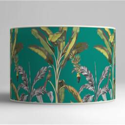 Banana Lampshade On Green Background - A Touch Of Tropical Freshness in Your Decor - thumbnail 2