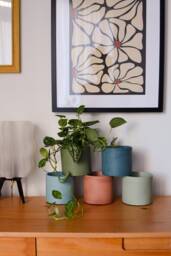 Minimalist Concrete Planter Small Apartment & Large Home Decor