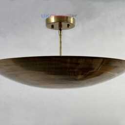 Mid Century Modern Dome Ceiling Light - Sputnik Chandelier Flush Mount , Brass Pendant Fixture - thumbnail 3