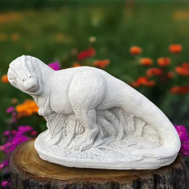 Gothic Dragon Sculpture Cement Figurine Stone Animal Decoration Handmade Ornament Garden Dinosaur Statue Outdoor Wildlife Art - image 1