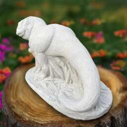 Gothic Dragon Sculpture Cement Figurine Stone Animal Decoration Handmade Ornament Garden Dinosaur Statue Outdoor Wildlife Art - thumbnail 3