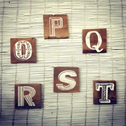 Alphabet Letters Wall Hanging On Reclaimed Barn Wood - Great For Baby Nursery - thumbnail 3