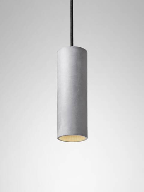 Pendant Minimalist Light Round Colored Concrete Lighting Fixture Cromia Lamp in Grey - image 1