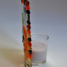 Mad Pumpkin Jacl O Lantern Candle Holder Votive By Yafitglass - thumbnail 4