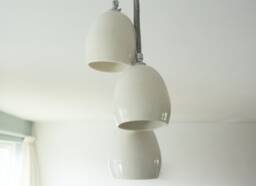 White Organic 3 Porcelain Pendant Light - thumbnail 1