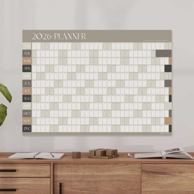 2026 Wall Planner A2 Calendar Large Yearly Monthly Daily Family Gift For Christmas Travel Minimalist Desk - image 1