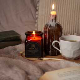 Fireplace - Apothecary Soy Candle Cozy Book Lover Gift - thumbnail 2