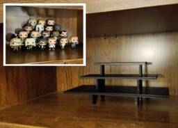 14-Inch Black 3-Tier Riser Display Stand Shelf For Figurines, Collectibles, & Pops - thumbnail 1