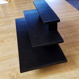 14-Inch Black 3-Tier Riser Display Stand Shelf For Figurines, Collectibles, & Pops - thumbnail 3