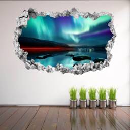 Northern Lights Wall Decal Sticker Mural Poster Print Art Home Bedroom Office Decor Kr30 - thumbnail 3