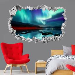 Northern Lights Wall Decal Sticker Mural Poster Print Art Home Bedroom Office Decor Kr30 - thumbnail 2
