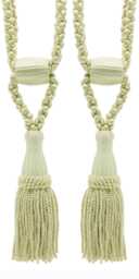 "D??copro Curtain & Drapery Tassel Tieback, Adjustable Cord Length, Length 5 1/2"", Spread 24"