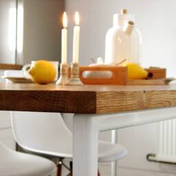 Dining Table Basic Tre. Handmade Modern Scandinavian Furniture. Room & Kitchen Tables. Solid Oak Wood & Steel High Quality - thumbnail 3