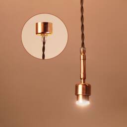 Copper Pendant Lamp, Ceiling Light, Led Light Fixture, Hanging Rustic Industrial Lighting, Minimalist Mini Spotlight