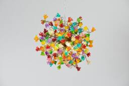 Rainbow Flower Ceiling Lamp Handmade Resin Lighting Fixture