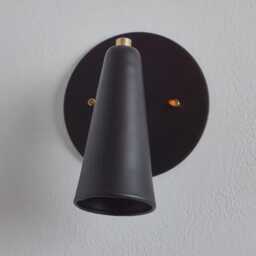 Modern Italian Matte Black Wall Sconce Diabolos Scone Light Fixture Stilnovo Style Luxury Home Lamp Sputnik Brass Pair - thumbnail 2