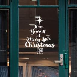 Christmas Tree Vinyl Wall Decal - Holiday Quote Decor - thumbnail 3