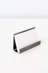 Modern Metal Business Card Holder For Desk - Business Card Holder Office Organizer Minimal Desk Decor Modern Cards Display
