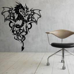 Dragon Wall Vinyl Decal Fantasy Sticker Art Decor Home Gothic Interior - 1Dra6Ws - thumbnail 2