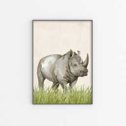 Safari Animal Wall Art - Jungle Nursery Prints, Set Of 5 - Printed Or Framed - thumbnail 3